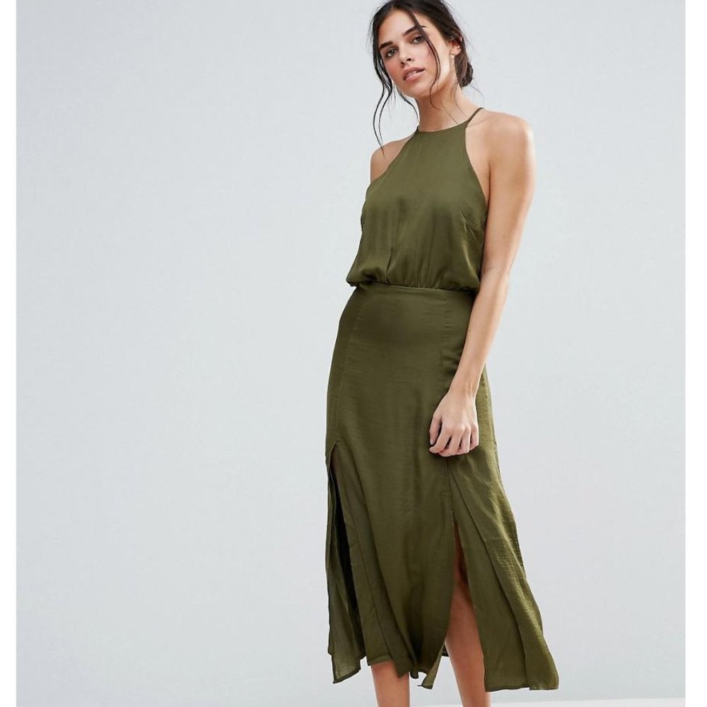 d.RA Marceline Dress in Cadet Green